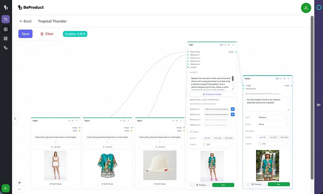 AI Studio workflow in the new Boards